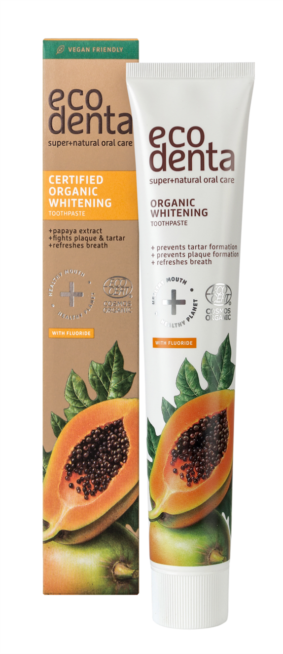 Certified Organic Whitening Toothpaste with Papaya Extract 75ml