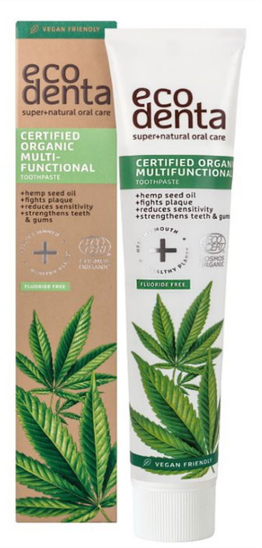 Certified Organic Multifunctional Toothpaste with Hemp Oil 75ml