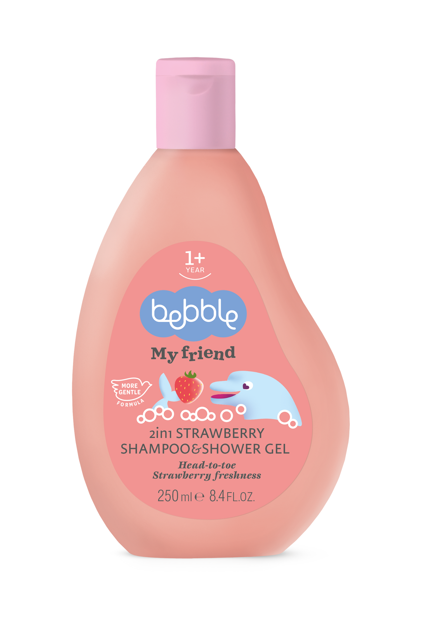 2in1 Shampoo & Shower Gel - Strawberry 250ml