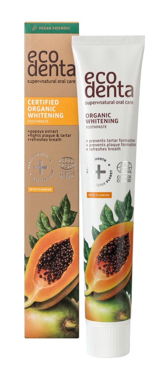 Certified Organic Whitening Toothpaste with Papaya Extract 75ml