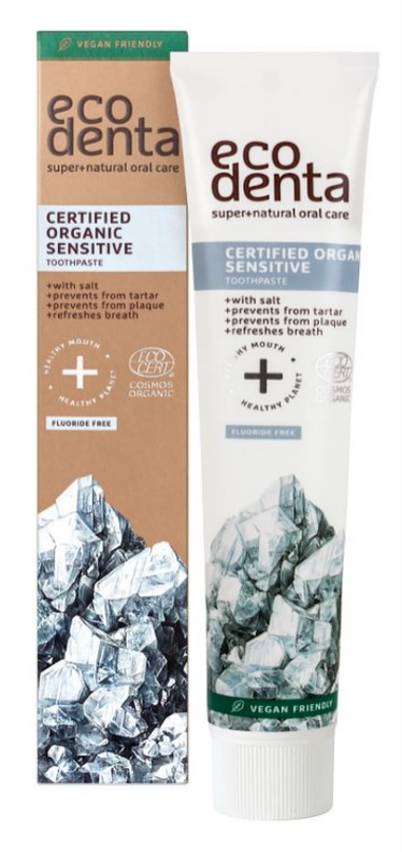 Certified Organic Sensitivity Relief Toothpaste with Salt 75ml